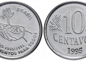 Moeda de 10 centavos FAO 1995: por que ela pode render até R$ 350?