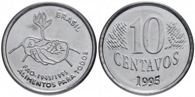 Moeda de 10 centavos FAO 1995: por que ela pode render até R$ 350?